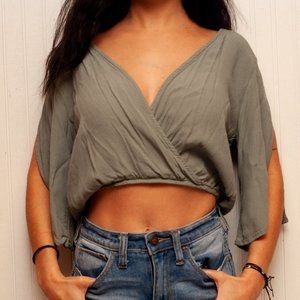 Lucy Love Olive Crop Top